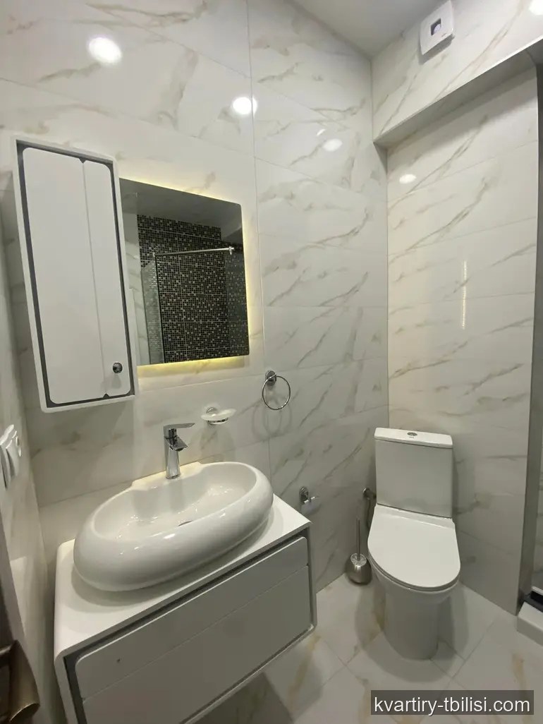 2-bedroom Apartment for rent in Sanzona, Tbilisi, 64 sqm, floor 10/13 — 550 USD/month | Tbilisi Homes