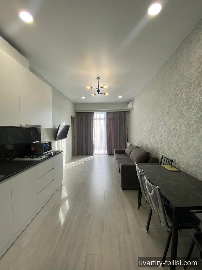 2-bedroom Apartment for rent in Sanzona, Tbilisi, 64 sqm, floor 10/13 — 550 USD/month | Tbilisi Homes