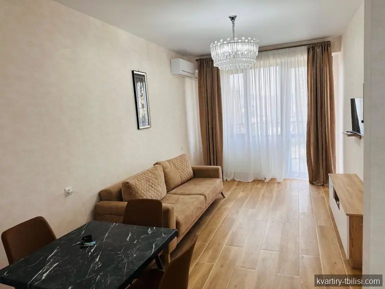 2-bedroom Apartment for rent in Sanzona, Tbilisi, 55 sqm, floor 10/15 — 550 USD/month | Tbilisi Homes