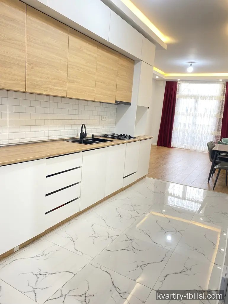 3-bedroom Apartment for rent in Sanzona, Tbilisi, 77 sqm, floor 3/16 — 700 USD/month | Tbilisi Homes