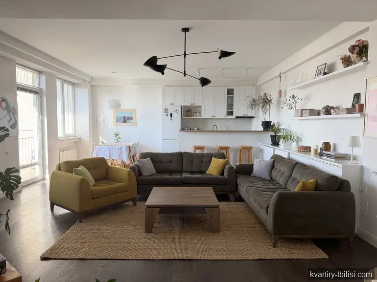 4-bedroom Apartment for rent in Sanzona, Tbilisi, 120 sqm, floor 9/14 — 1 500 USD/month | Tbilisi Homes