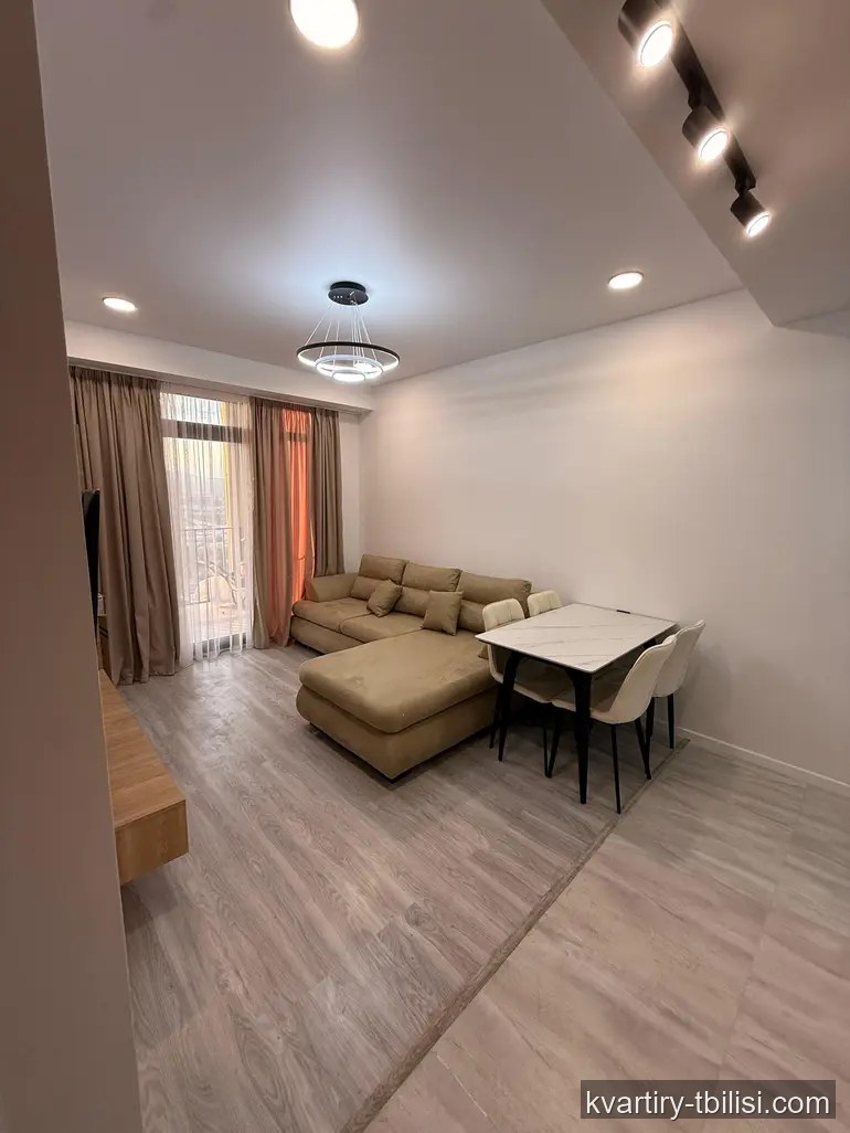4-bedroom Apartment for rent in Tskneti, Tbilisi, 83 sqm, floor 22/25 — 800 USD/month | Tbilisi Homes