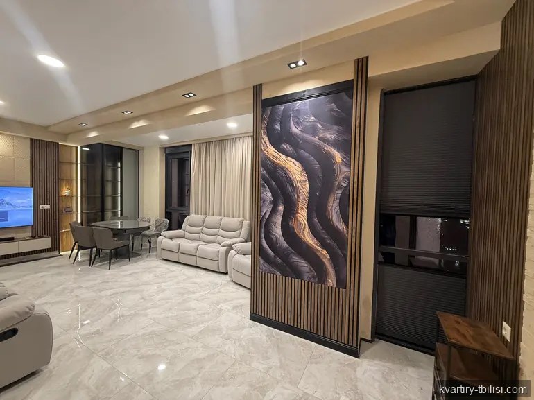 1-bedroom Apartment for rent in Vake, Tbilisi, 49 sqm, floor 21/21 — 1 300 USD/month | Tbilisi Homes