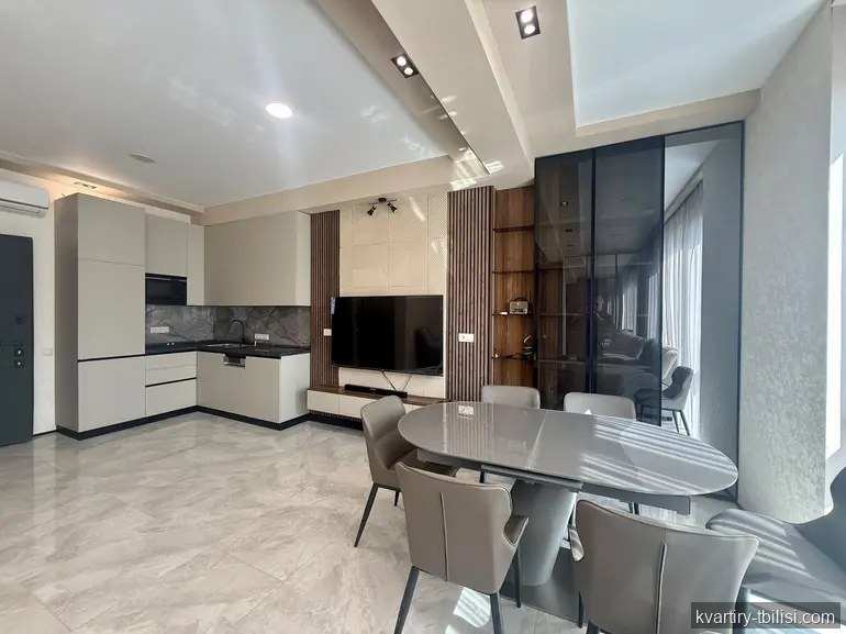 1-bedroom Apartment for rent in Vake, Tbilisi, 48 sqm, floor 21/21 — 1 250 USD/month | Tbilisi Homes