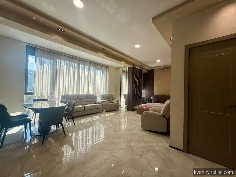 1-bedroom Apartment for rent in Vake, Tbilisi, 48 sqm, floor 21/21 — 1 250 USD/month | Tbilisi Homes