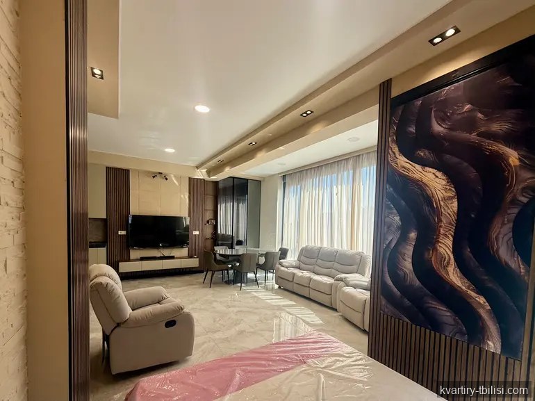 1-bedroom Apartment for rent in Vake, Tbilisi, 48 sqm, floor 21/21 — 1 250 USD/month | Tbilisi Homes