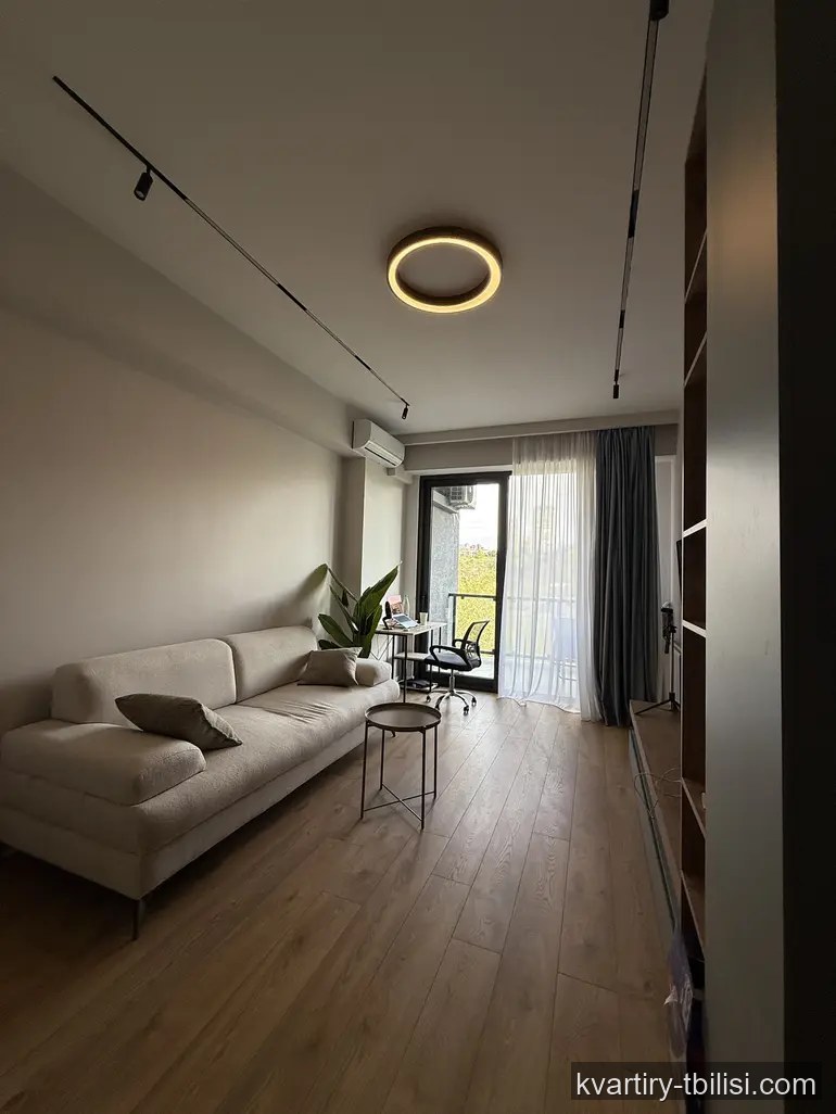 1-bedroom Apartment for rent in Vake, Tbilisi, 58 sqm, floor 1/20 — 1 200 USD/month | Tbilisi Homes