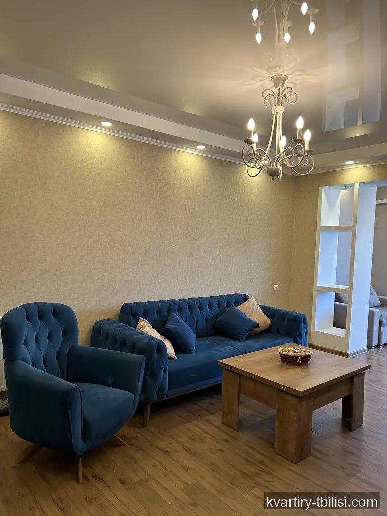 2-bedroom Apartment for rent in Vake, Tbilisi, 62 sqm, floor 6/8 — 800 USD/month | Tbilisi Homes