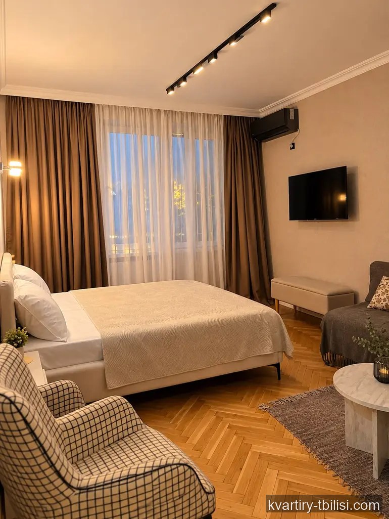 2-bedroom Apartment for rent in Vake, Tbilisi, 45 sqm, floor 3/5 — 1 000 USD/month | Tbilisi Homes