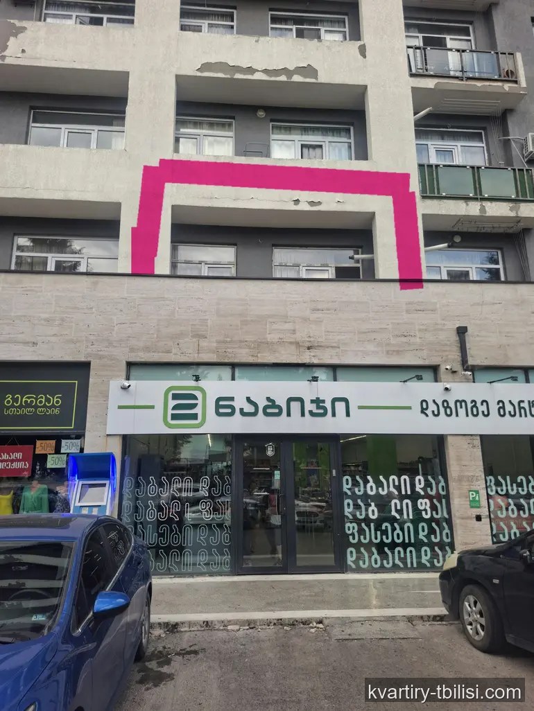 2-bedroom Apartment for rent in Vazisubani, Tbilisi, 45 sqm, floor 2/14 — 459 USD/month | Tbilisi Homes