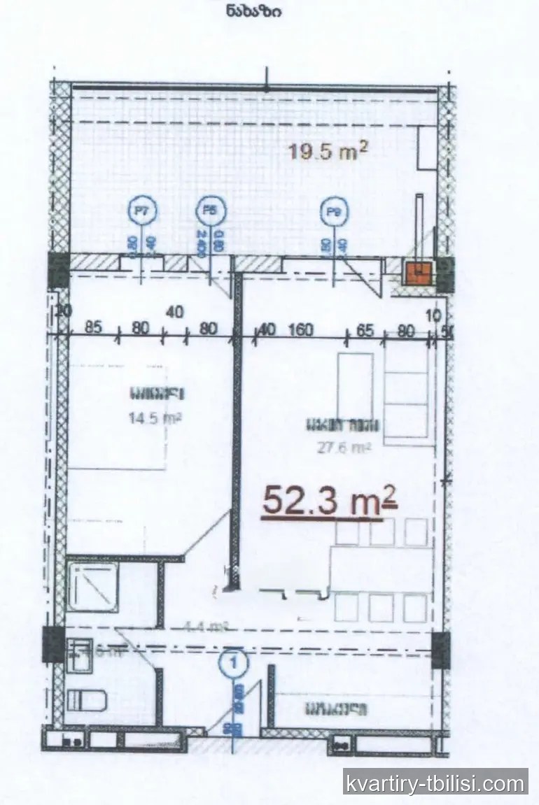 2-bedroom Apartment for sale in Avlabari, Tbilisi, 72 sqm, floor 8/10 — 118 800 USD | Tbilisi Homes