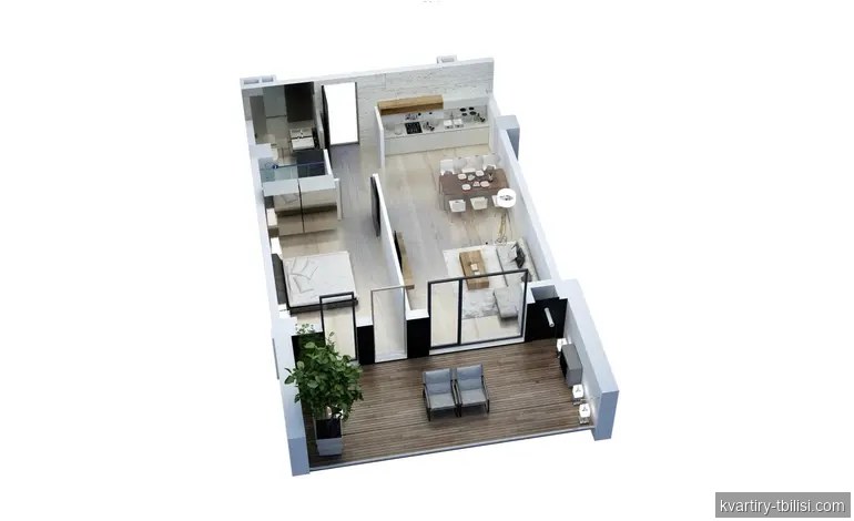2-bedroom Apartment for sale in Avlabari, Tbilisi, 60.8 sqm, floor 9/10 — 109 000 USD | Tbilisi Homes