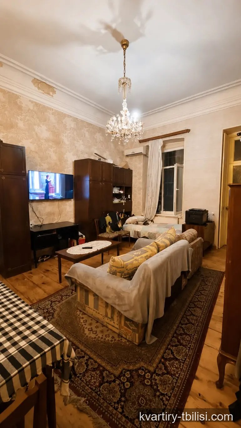 Четырёхкомнатная квартира в Чугурети — 195 000 USD | Tbilisi Homes