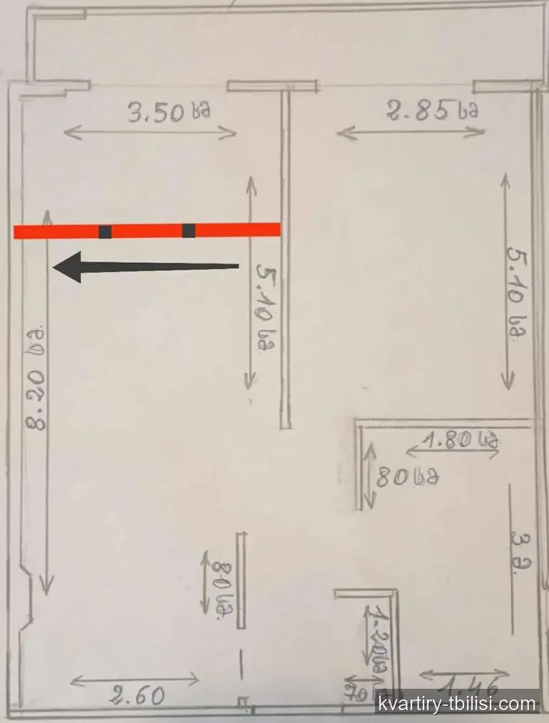 Двухкомнатная квартира в Диди Дигоми — 67 719 USD | Tbilisi Homes