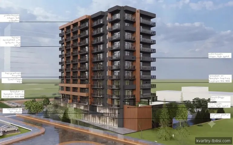2-bedroom Apartment for sale in Didi Digomi, Tbilisi, 60 sqm, floor 4/13 — 88 000 USD | Tbilisi Homes
