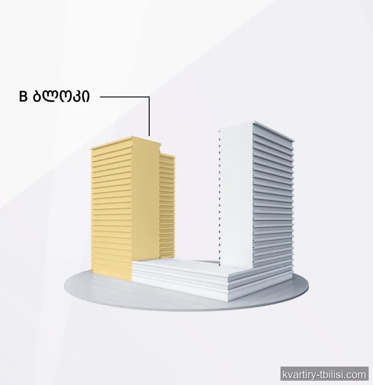2-bedroom Apartment for sale in Didi Digomi, Tbilisi, 51.2 sqm, floor 8/23 — 60 000 USD | Tbilisi Homes