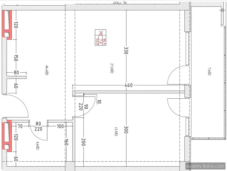 Двухкомнатная квартира в Диди Дигоми — 58 860 USD | Tbilisi Homes