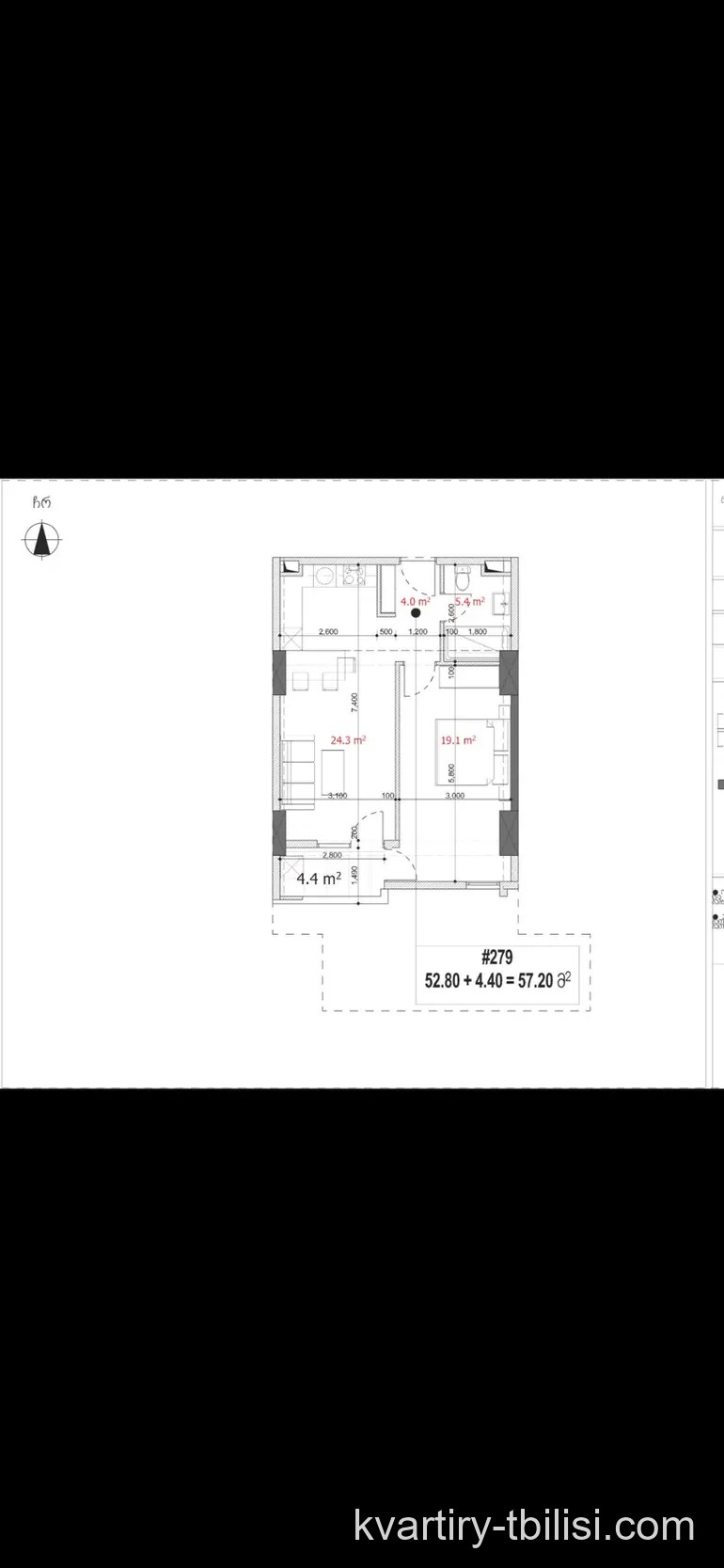 2-bedroom Apartment for sale in Didi Digomi, Tbilisi, 57 sqm, floor 12/21 — 54 000 USD | Tbilisi Homes