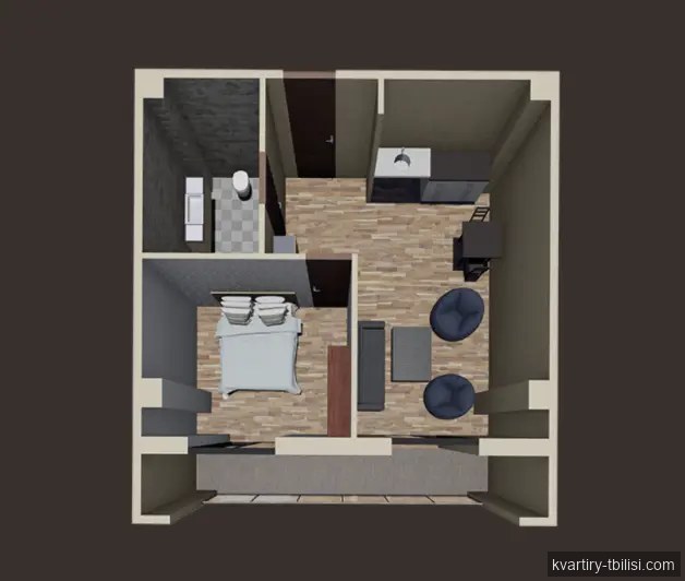 Двухкомнатная квартира в Дидубе — 90 540 USD | Tbilisi Homes