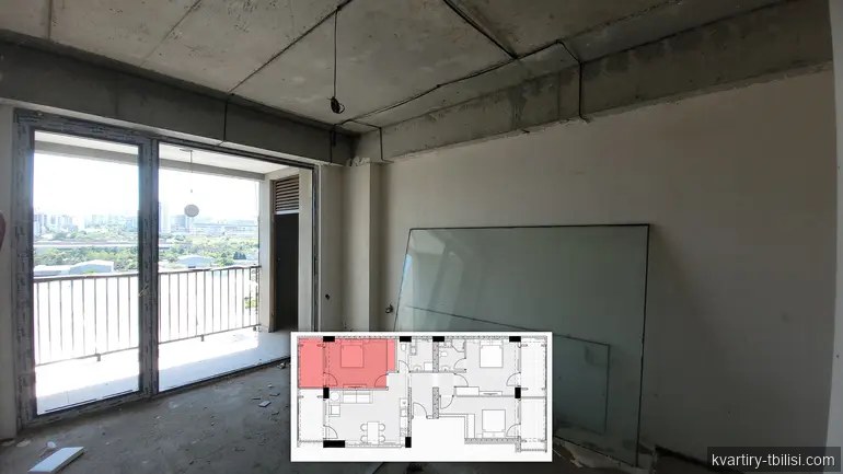 4-bedroom Apartment for sale in Digomi Massiv, Tbilisi, 109 sqm, floor 10/17 — 163 500 USD | Tbilisi Homes