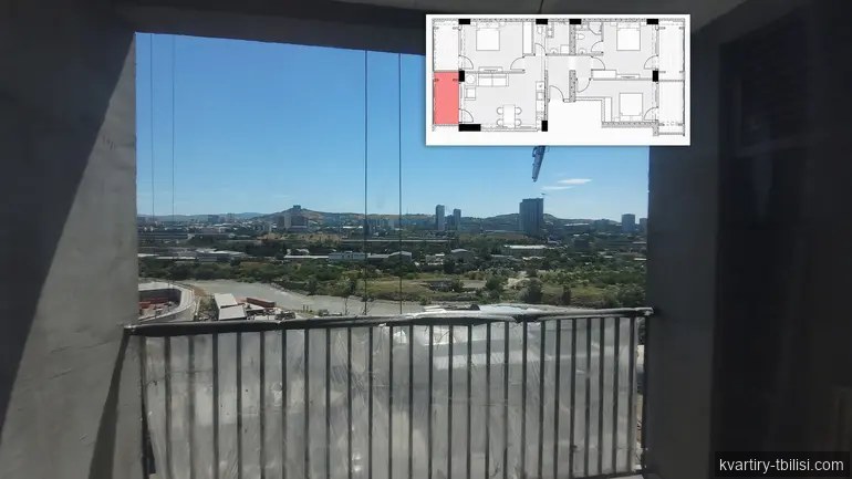 4-bedroom Apartment for sale in Digomi Massiv, Tbilisi, 109 sqm, floor 10/17 — 163 500 USD | Tbilisi Homes