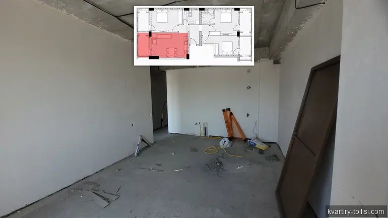 4-bedroom Apartment for sale in Digomi Massiv, Tbilisi, 109 sqm, floor 10/17 — 163 500 USD | Tbilisi Homes