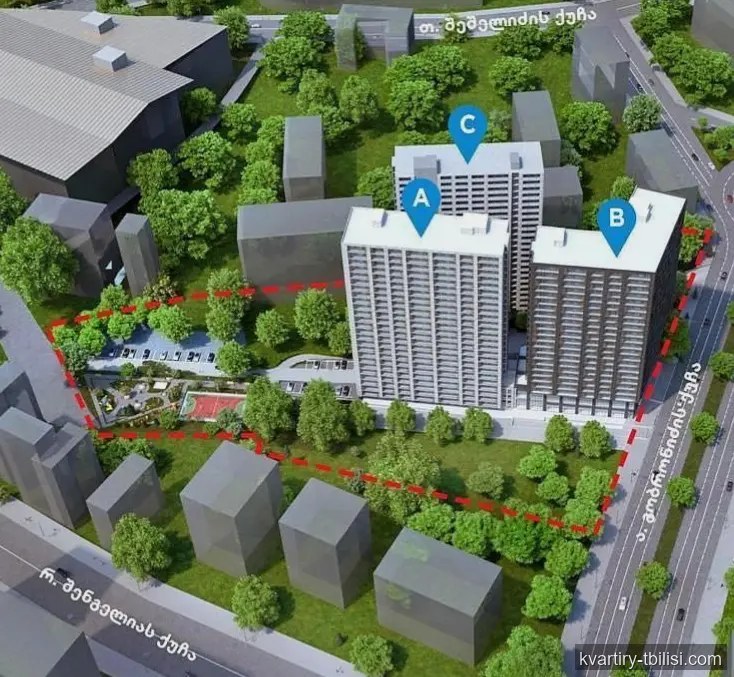 2-bedroom Apartment for sale in Gldani, Tbilisi, 54 sqm, floor 5/25 — 72 900 USD | Tbilisi Homes