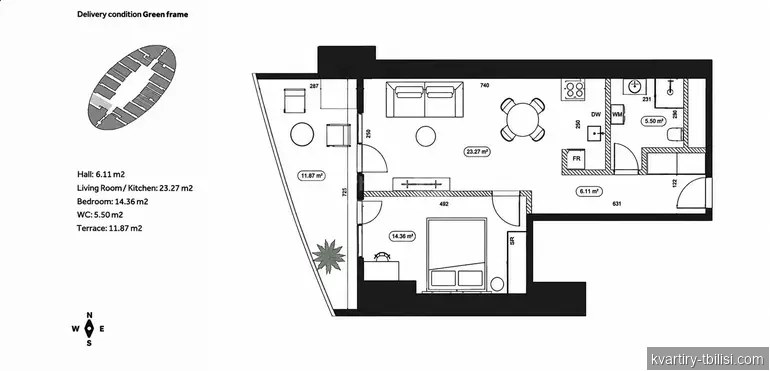 2-bedroom apartment