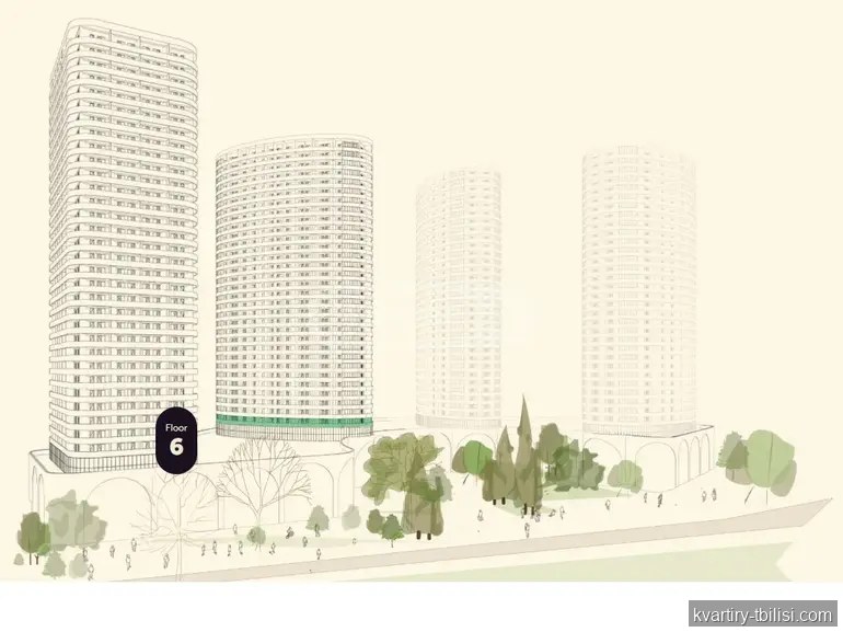 2-bedroom Apartment for sale in Isani, Tbilisi, 63.5 sqm, floor 6/36 — 19 050 USD | Tbilisi Homes