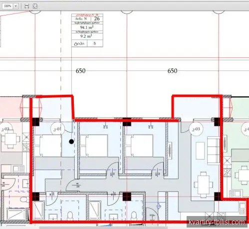Четырёхкомнатная квартира в Лиси — 146 000 USD | Tbilisi Homes