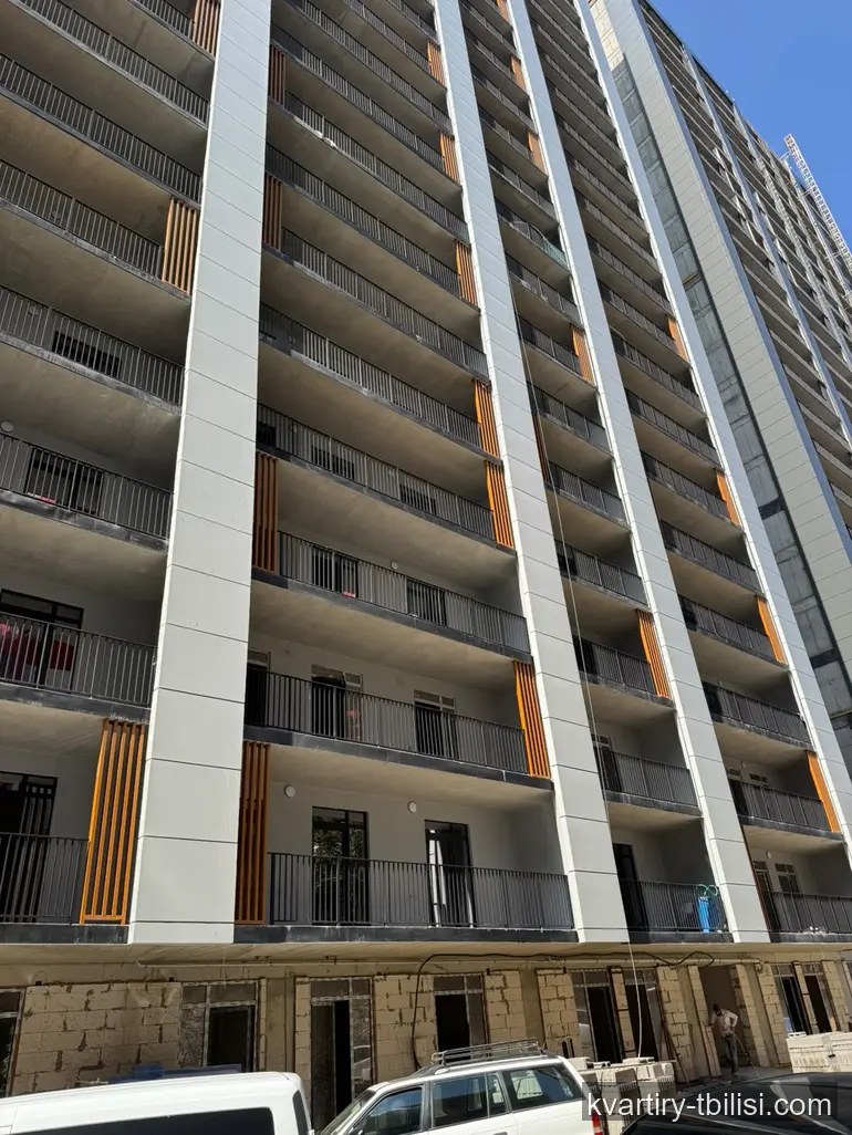 2-bedroom Apartment for sale in Mukhiani, Tbilisi, 53.3 sqm, floor 24/26 — 74 620 USD | Tbilisi Homes
