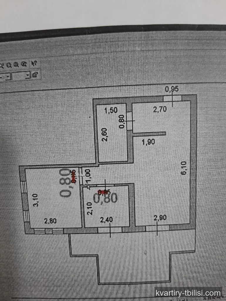 Трёхкомнатная квартира в Мухиани — 75 000 USD | Tbilisi Homes