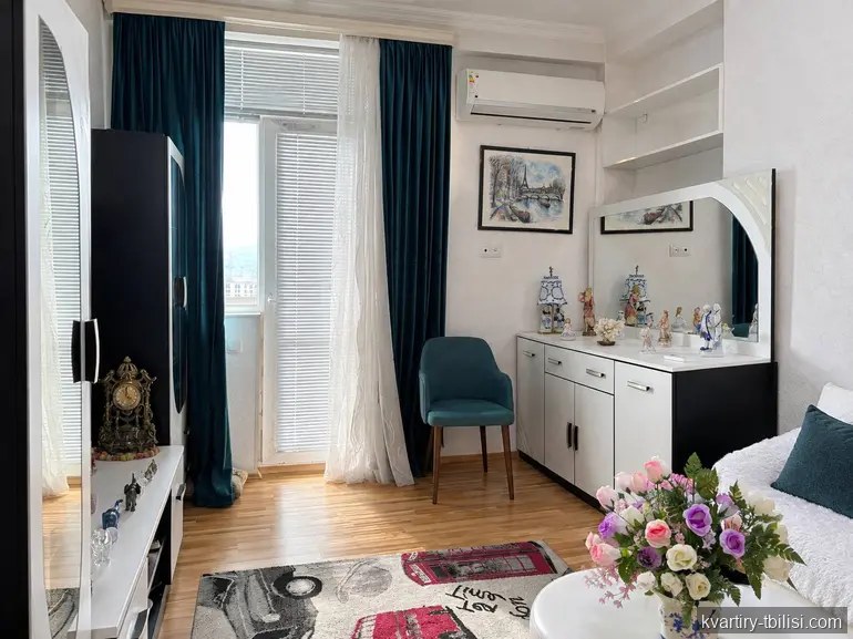 2-bedroom Apartment for sale in Nadzaladevi, Tbilisi, 60.2 sqm, floor 12/13 — 122 000 USD | Tbilisi Homes