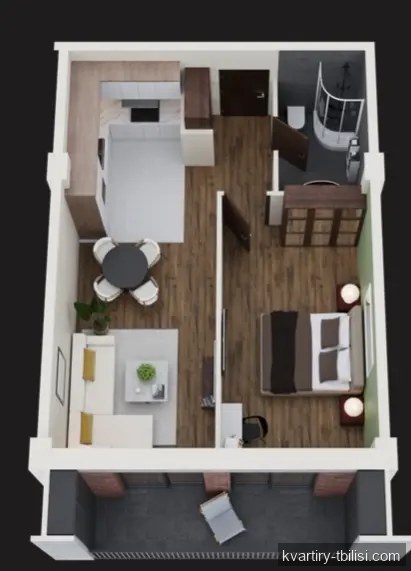 2-bedroom Apartment for sale in Nadzaladevi, Tbilisi, 62 sqm, floor 2/10 — 86 000 USD | Tbilisi Homes
