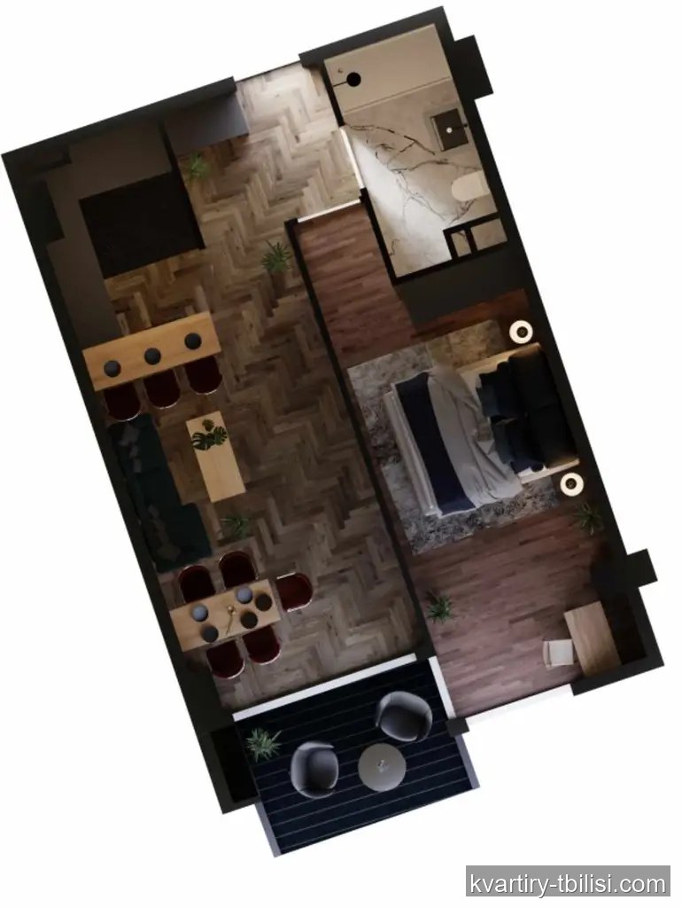 2-bedroom Apartment for sale in Nutsubidze, Tbilisi, 64 sqm, floor 12/15 — 147 200 USD | Tbilisi Homes