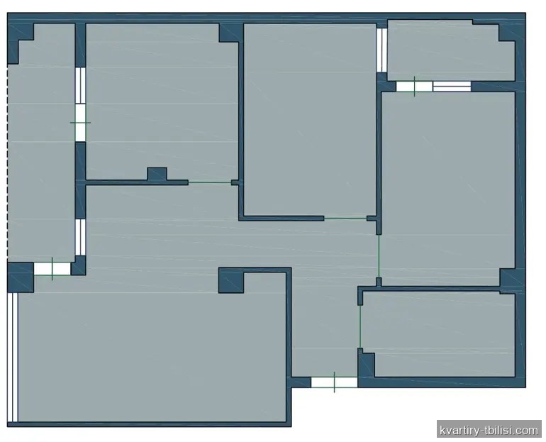 Четырёхкомнатная квартира в Ортачале — 115 000 USD | Tbilisi Homes