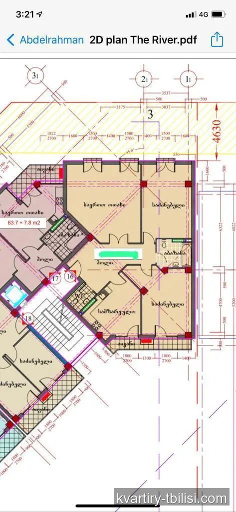 Четырёхкомнатная квартира в Ортачале — 164 000 USD | Tbilisi Homes