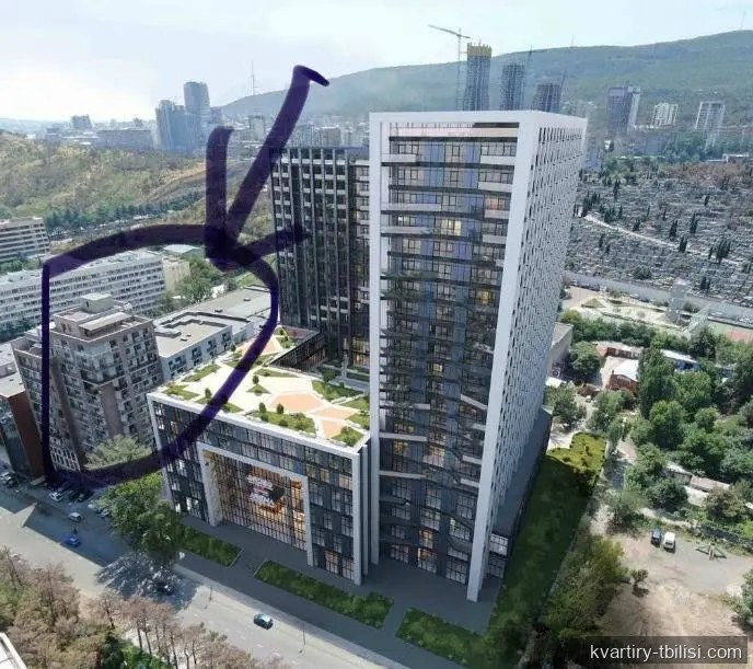 Однокомнатная квартира на Сабуртало — 59 000 USD | Tbilisi Homes