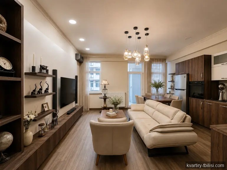 Двухкомнатная квартира на Сабуртало — 129 000 USD | Tbilisi Homes