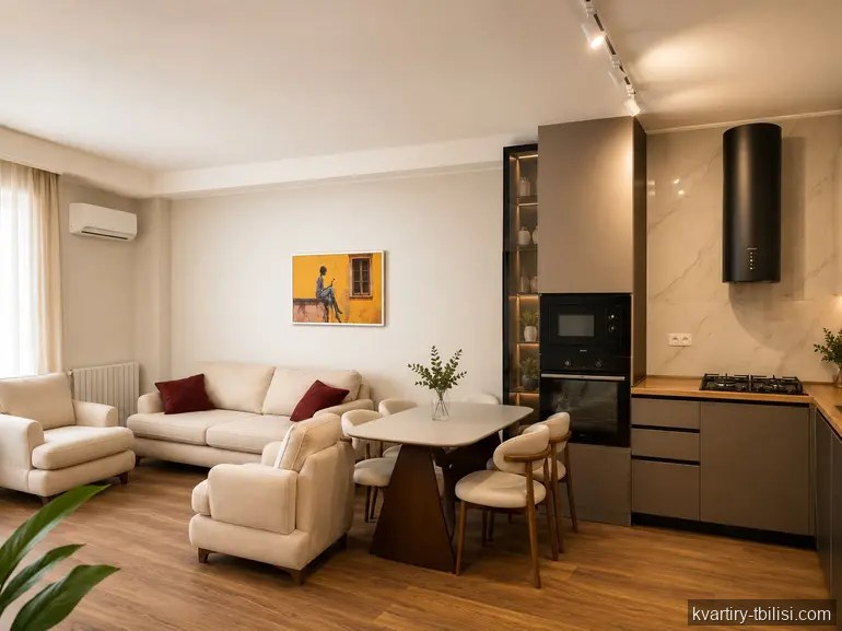 Двухкомнатная квартира на Сабуртало — 172 000 USD | Tbilisi Homes