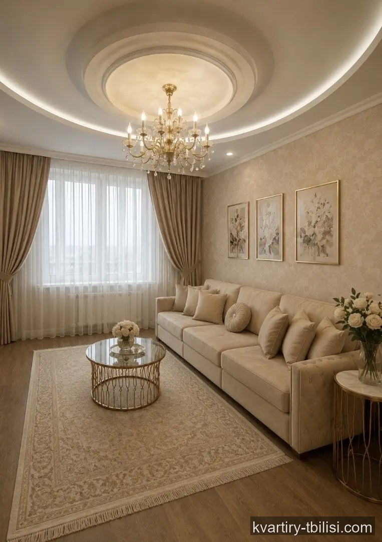 Двухкомнатная квартира на Сабуртало — 160 000 USD | Tbilisi Homes
