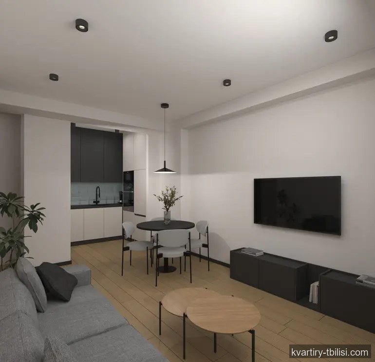Двухкомнатная квартира на Сабуртало — 116 600 USD | Tbilisi Homes