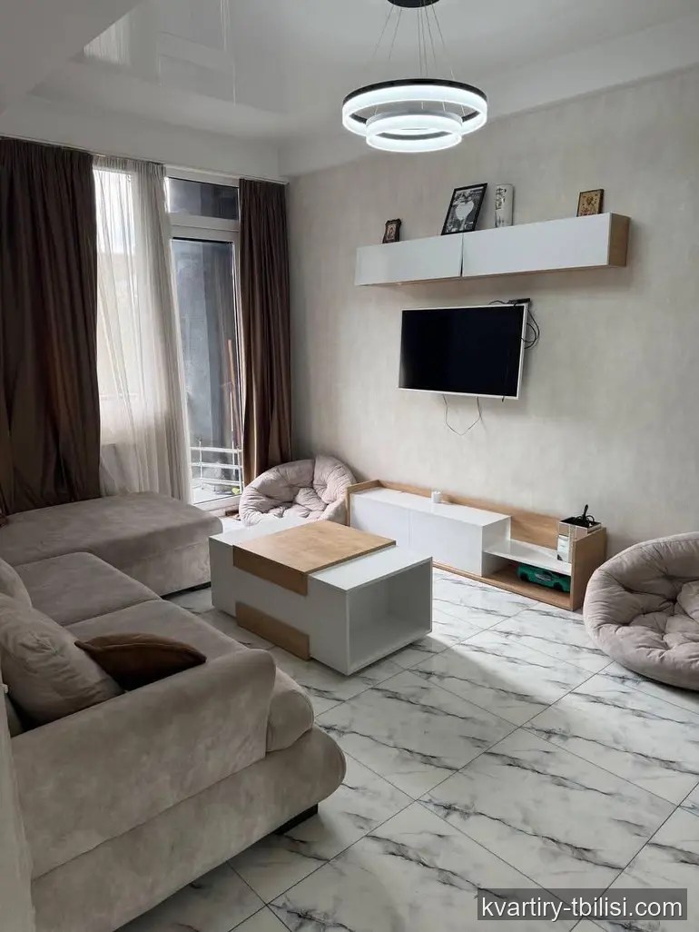2-bedroom Apartment for sale in Saburtalo, Tbilisi, 56 sqm, floor 5/15 — 120 000 USD | Tbilisi Homes
