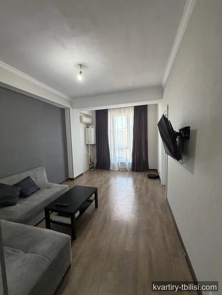 2-bedroom Apartment for sale in Saburtalo, Tbilisi, 46.5 sqm, floor 15/15 — 95 000 USD | Tbilisi Homes