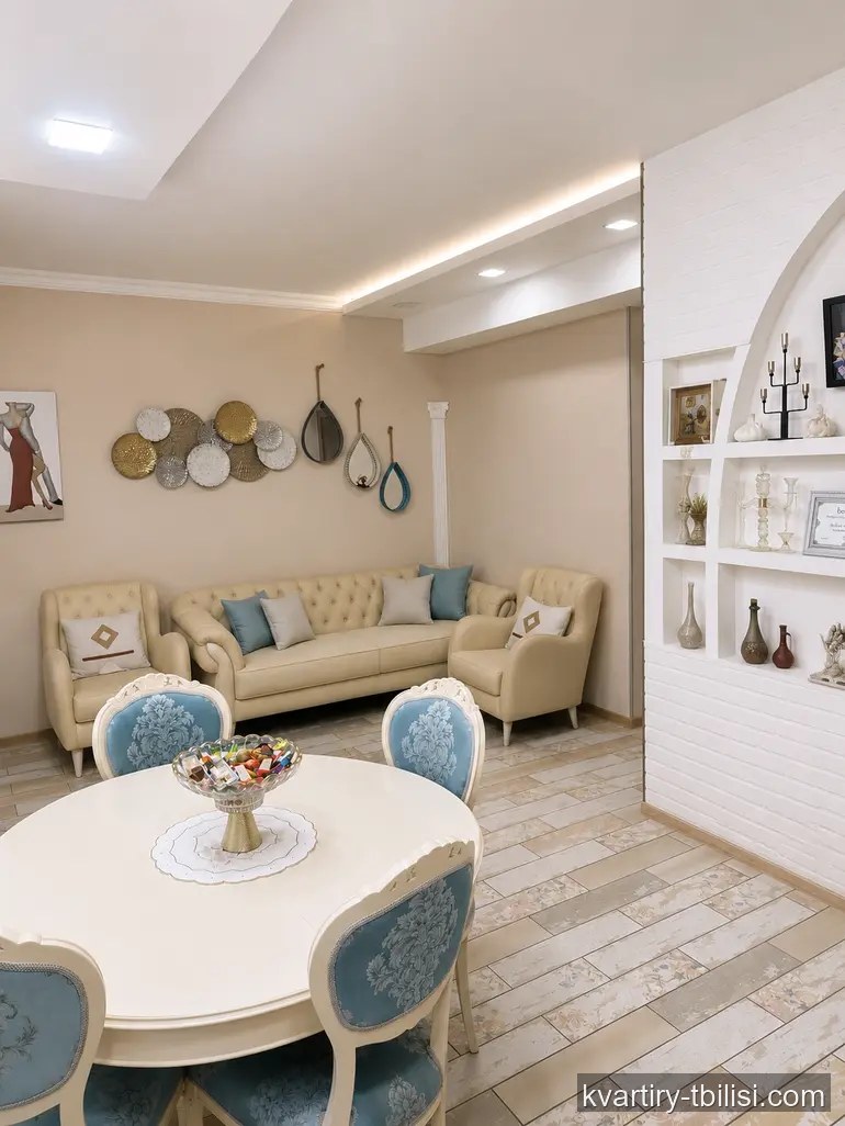 Трёхкомнатная квартира на Сабуртало — 145 000 USD | Tbilisi Homes