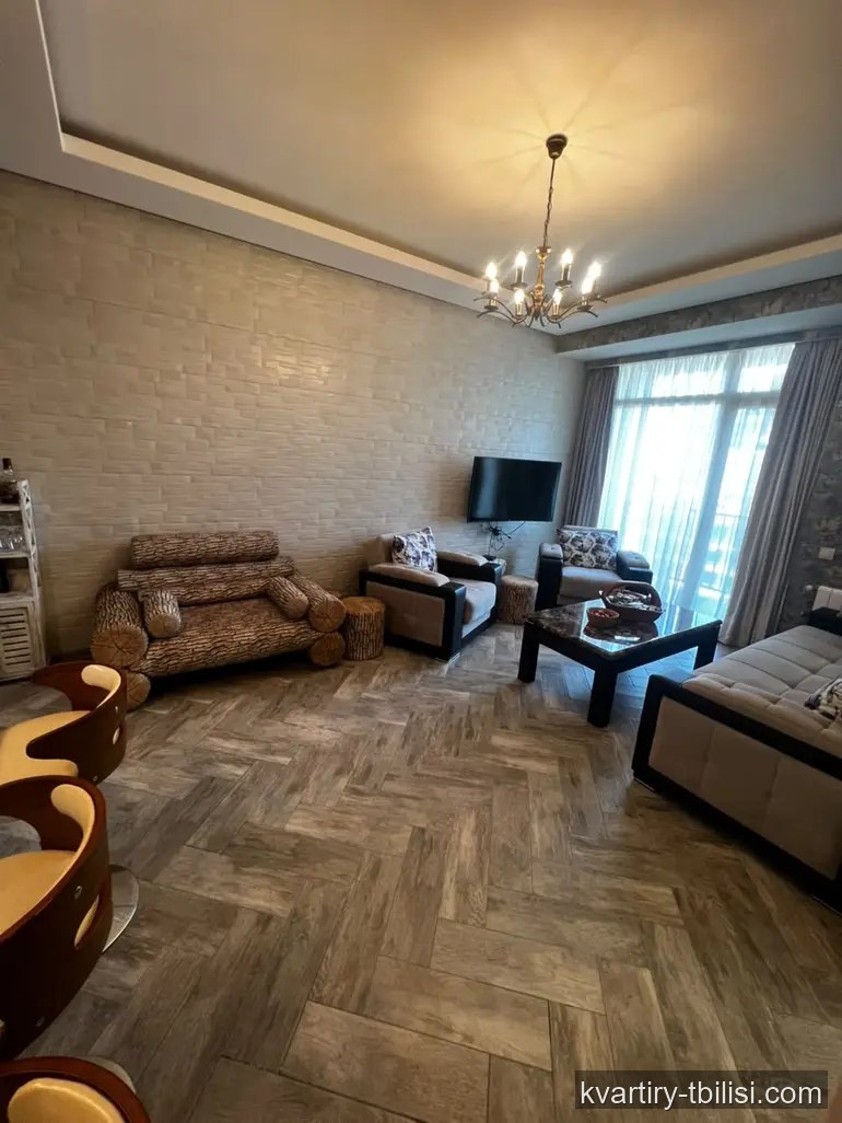 Трёхкомнатная квартира на Сабуртало — 128 000 USD | Tbilisi Homes