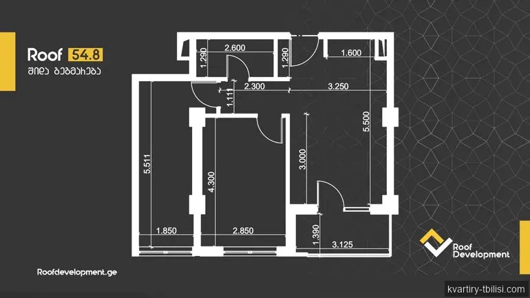 3-bedroom Apartment for sale in Saburtalo, Tbilisi, 54.8 sqm, floor 11/12 — 90 000 USD | Tbilisi Homes