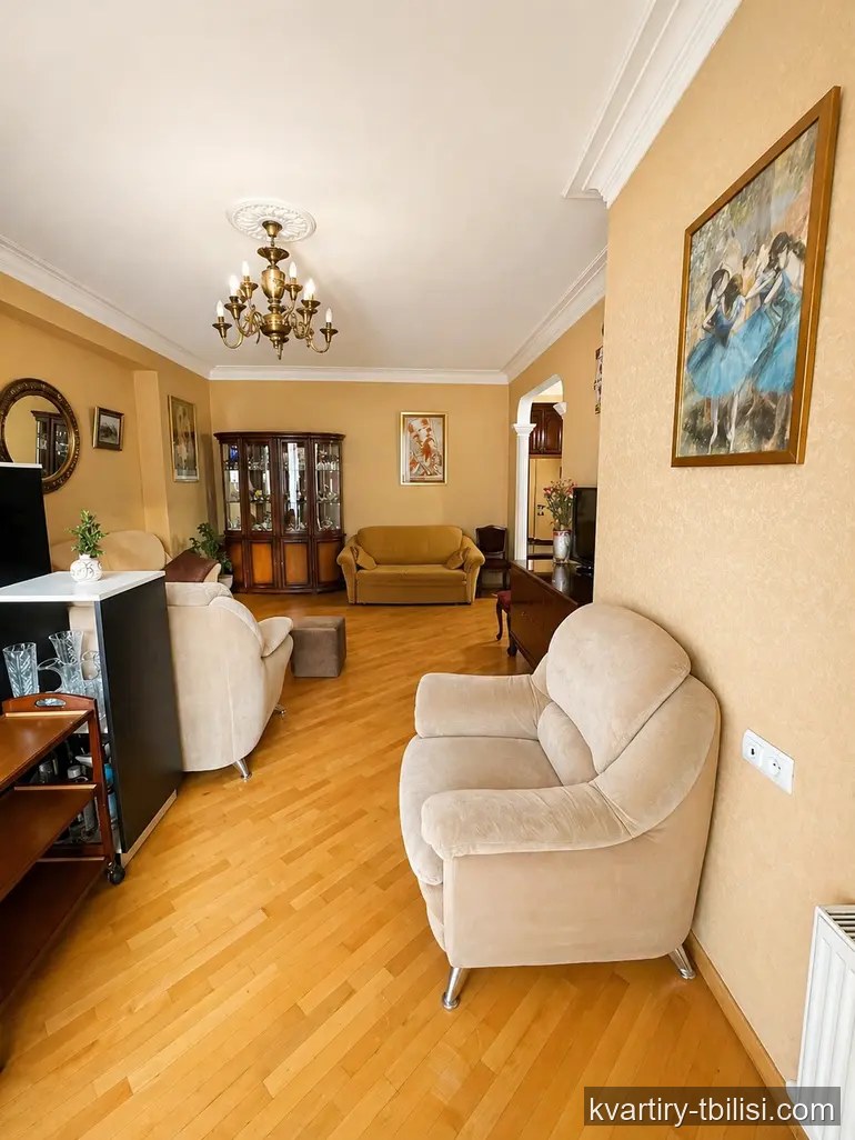 4-bedroom Apartment for sale in Saburtalo, Tbilisi, 140 sqm, floor 2/9 — 250 000 USD | Tbilisi Homes