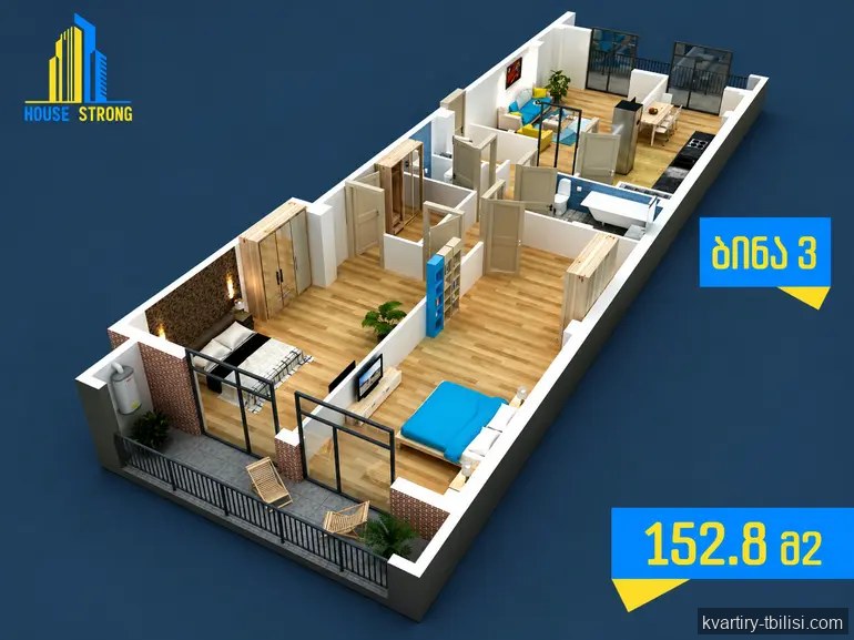 11-комнатная квартира в Санзоне — 67 000 USD | Tbilisi Homes