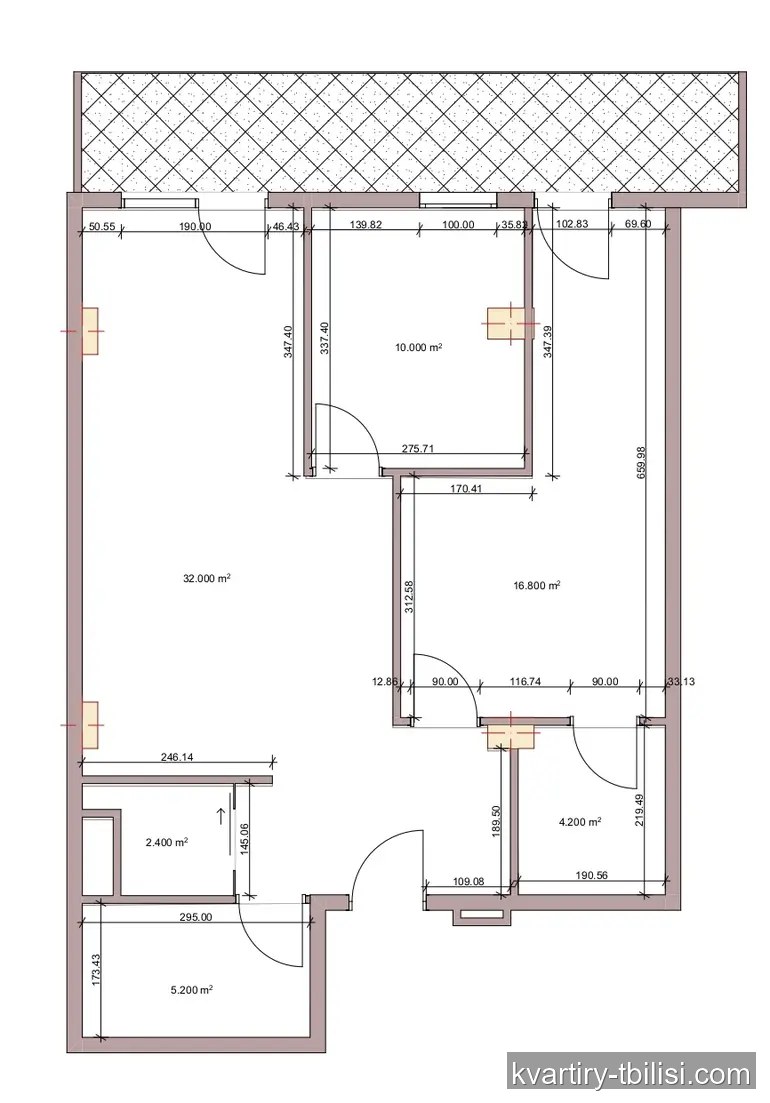 3-bedroom Apartment for sale in Vake, Tbilisi, 85 sqm, floor 4/8 — 318 750 USD | Tbilisi Homes